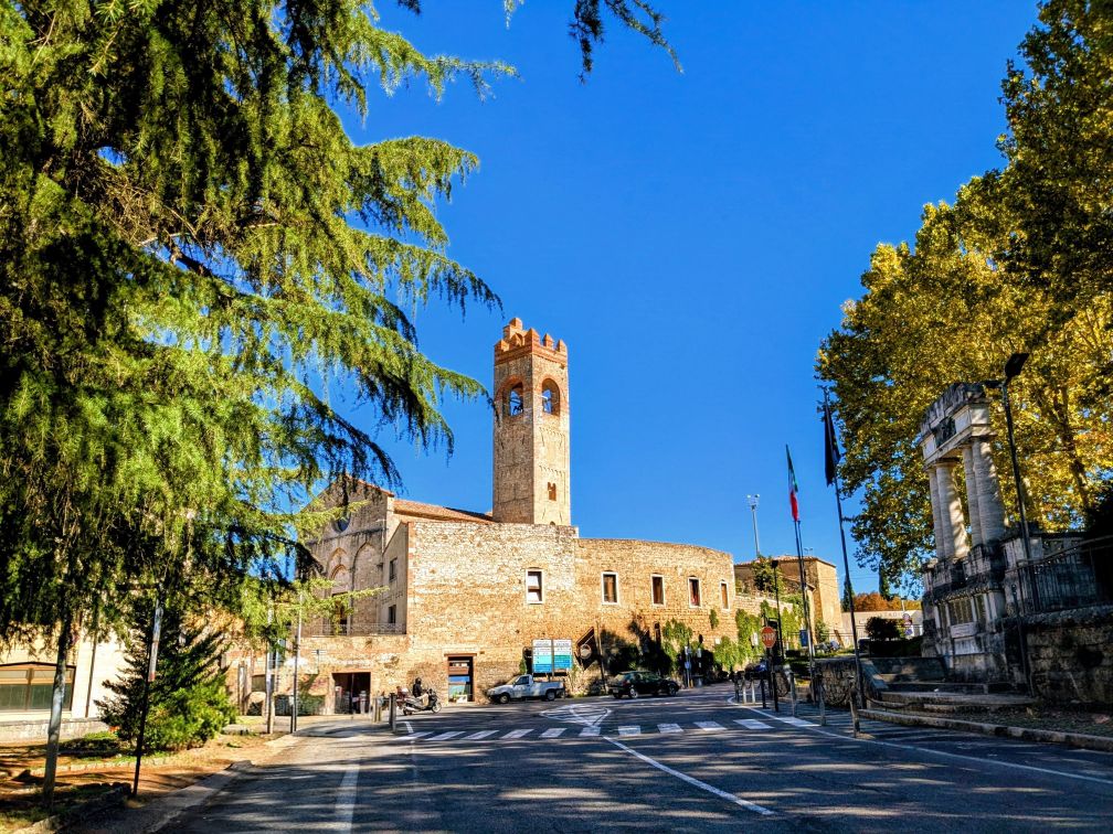Florence Cycling towards Asciano Crete Senesi